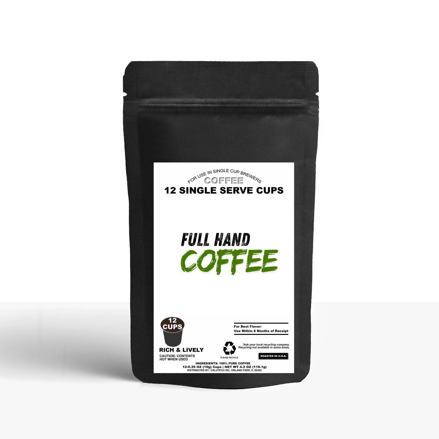 12 Pack Single Serve Coffee Capsules